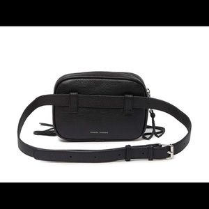 Rebecca Minkoff Leather Belt Fanny pack Bag Black
